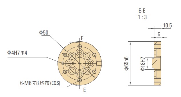 配天工业机器人AIR20-1700法兰图