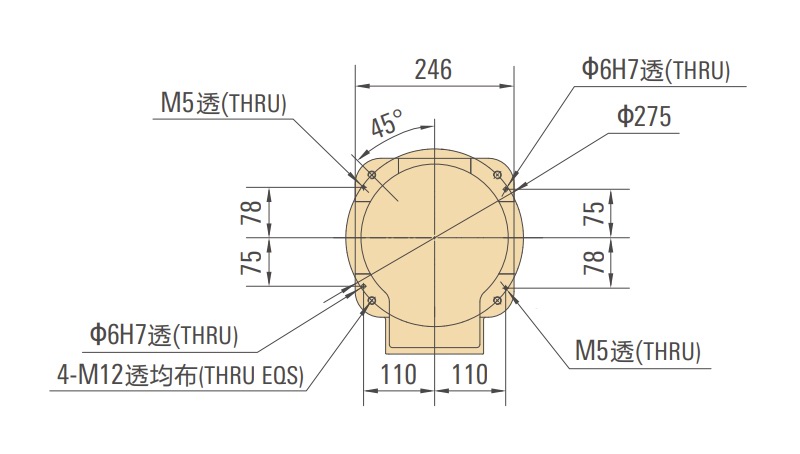 底座安装图