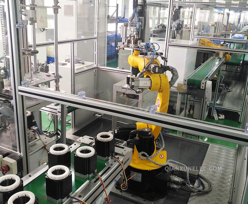 电机装配机器人自动化生产线