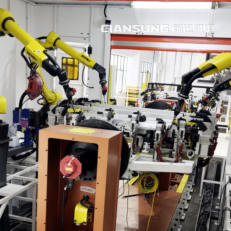 发那科机器人四机协同弧焊焊接工作站